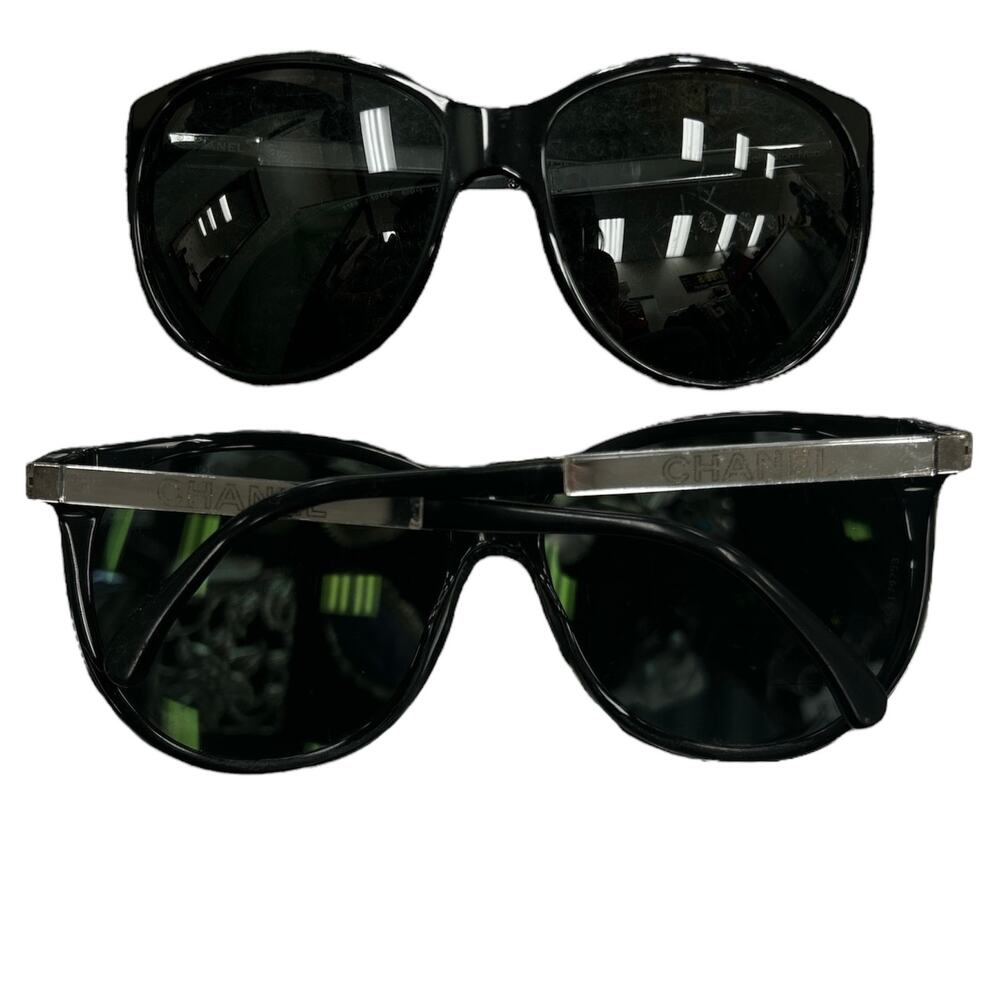 Chanel Women’s Sunglasses Logo Round in Black #5169